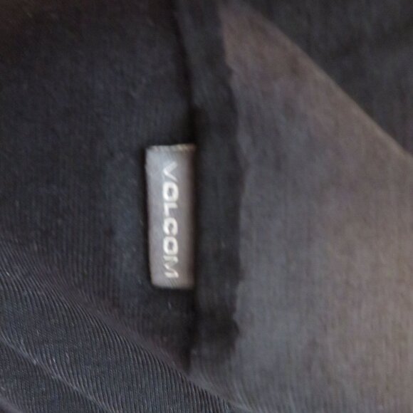 Vintage 90s Y2K Volcom Black Top Womens M Skull Long Sleeve Sheer Back - Picture 8 of 8